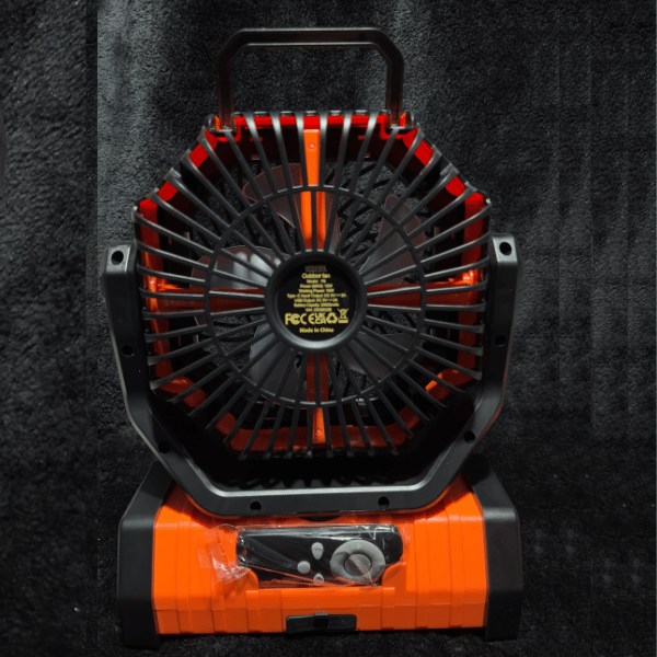 Ventilador de batería recargable con linterna LED - Imagen 2
